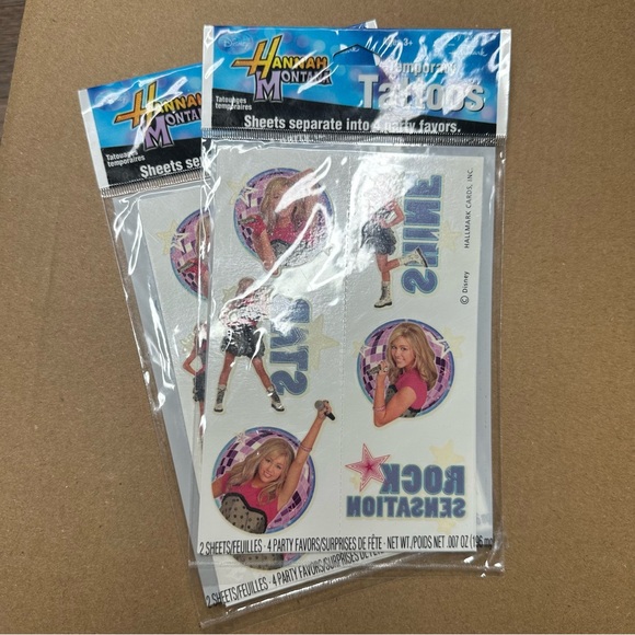 New Retired Hannah Montana Hallmark Sticker & Temporary Tattoo Lot (8) - Picture 5 of 10